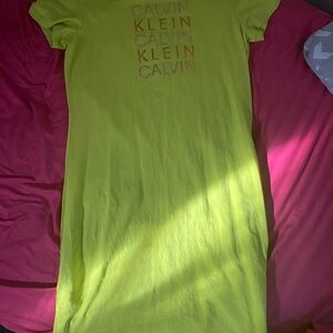 Calvin Klein Neon Yellow Top
